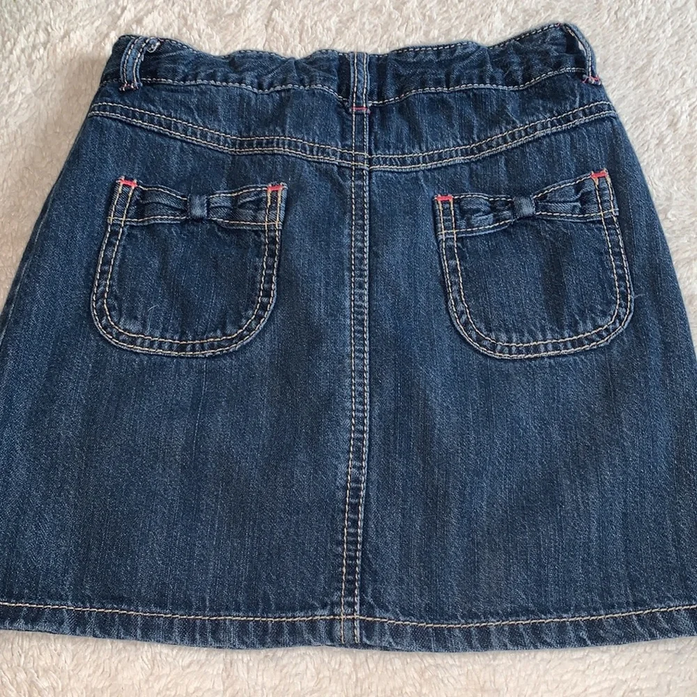 Gymboree Denim Skort/Skirt 8 EUC Jean Skort Adjustable Waist